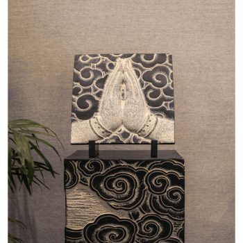 Buddha Praying Hands Sculpture - Feng Shui Blessing Decor