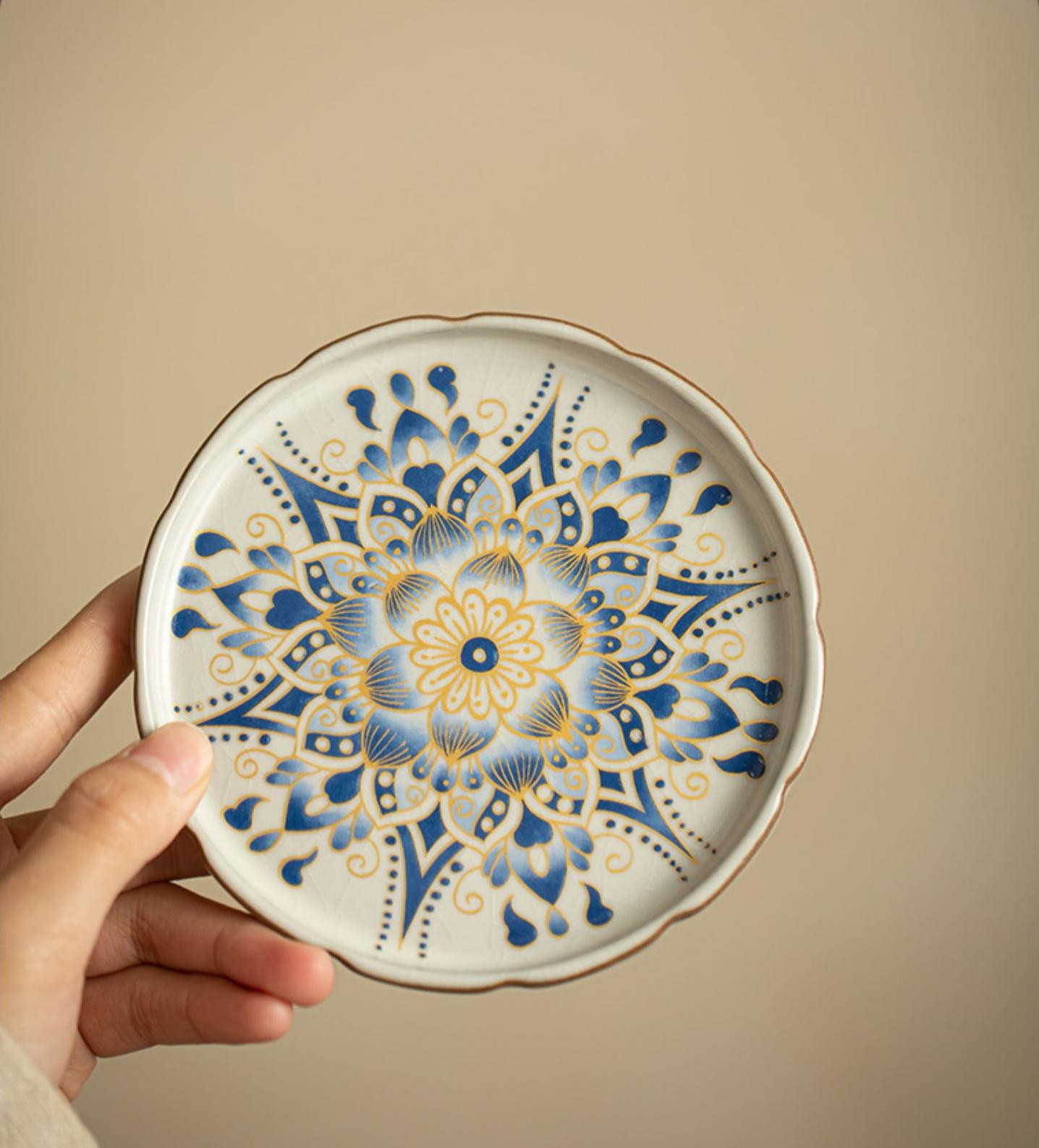 Elegant Song Dynasty-Inspired Gaiwan Tea Cup with Feitian Design
