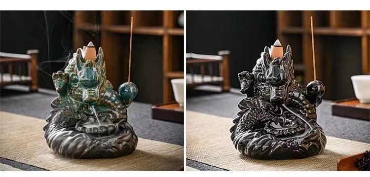 Chinese Dragon Backflow Incense Burner