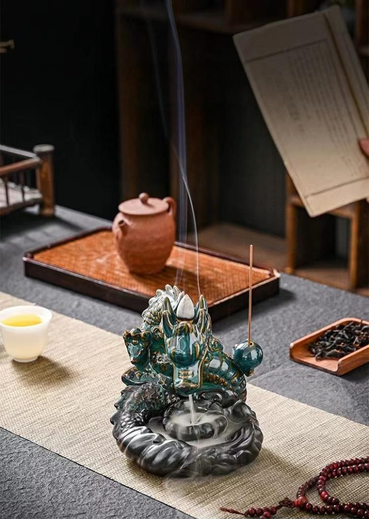 Chinese Dragon Backflow Incense Burner