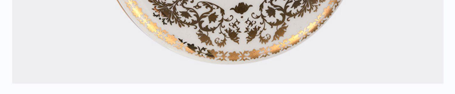 Chinese Floral Porcelain Coffee Cup Set