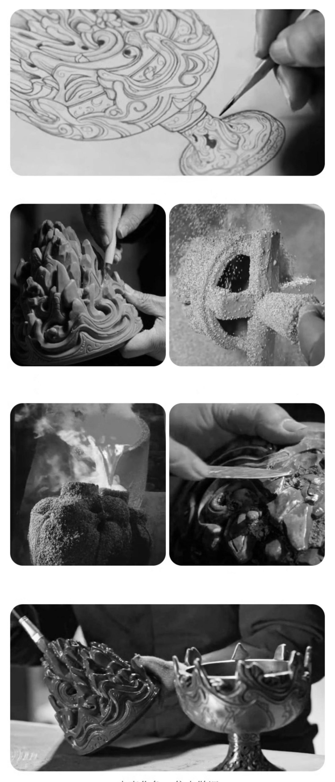 Museum Replicate Bronze Mountain Boshan Incense Burner