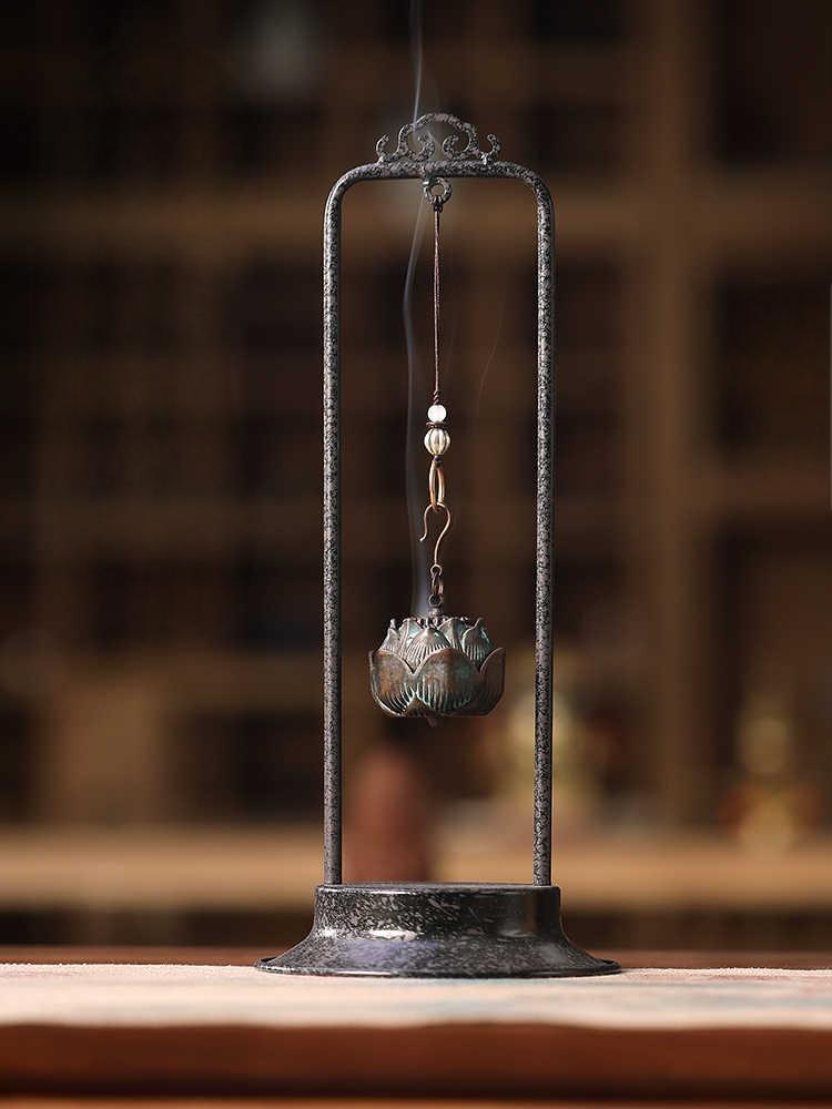 Vintage Hanging Lotus Flower Incense Burner