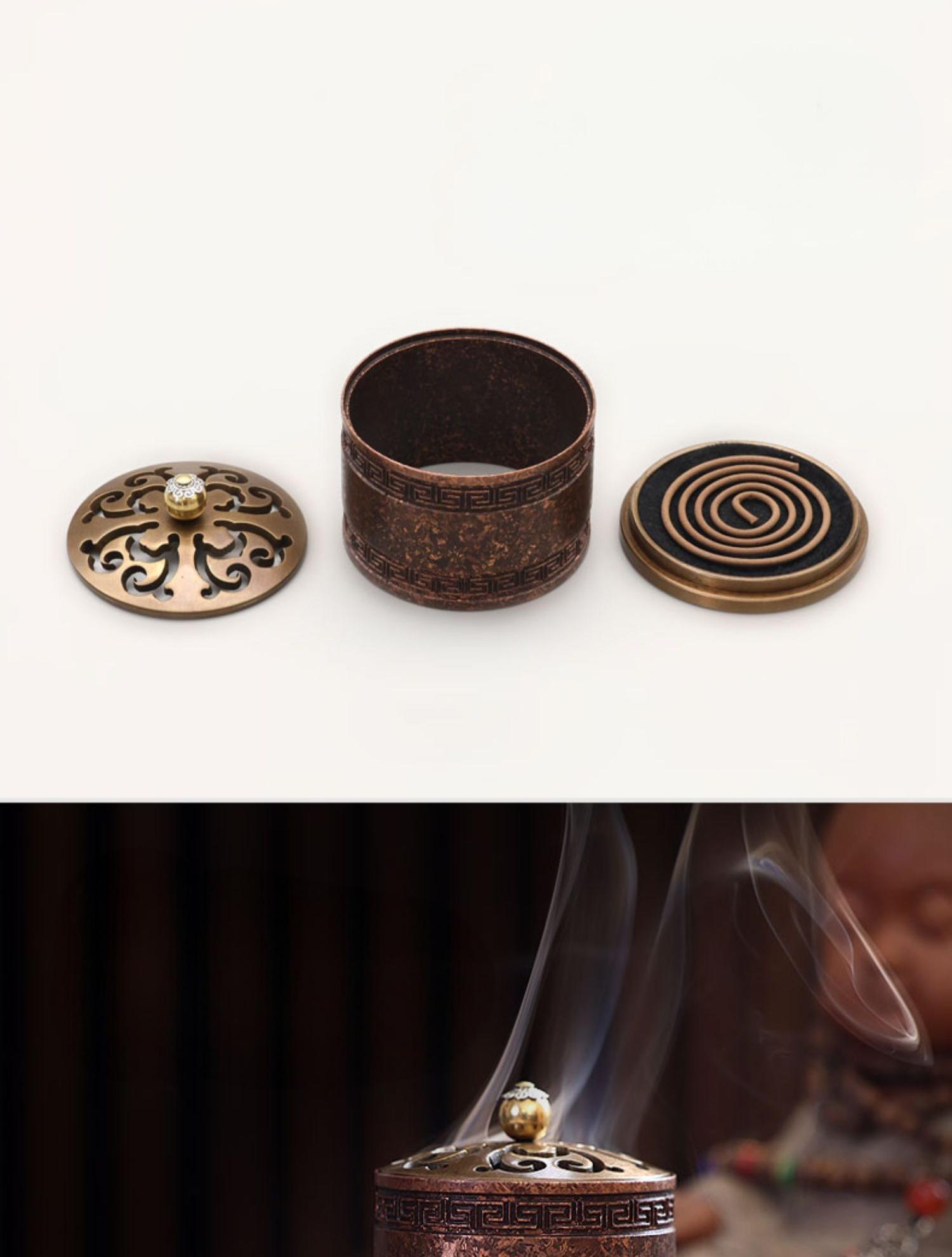 Yunnan Batik Bronze Incense Burner