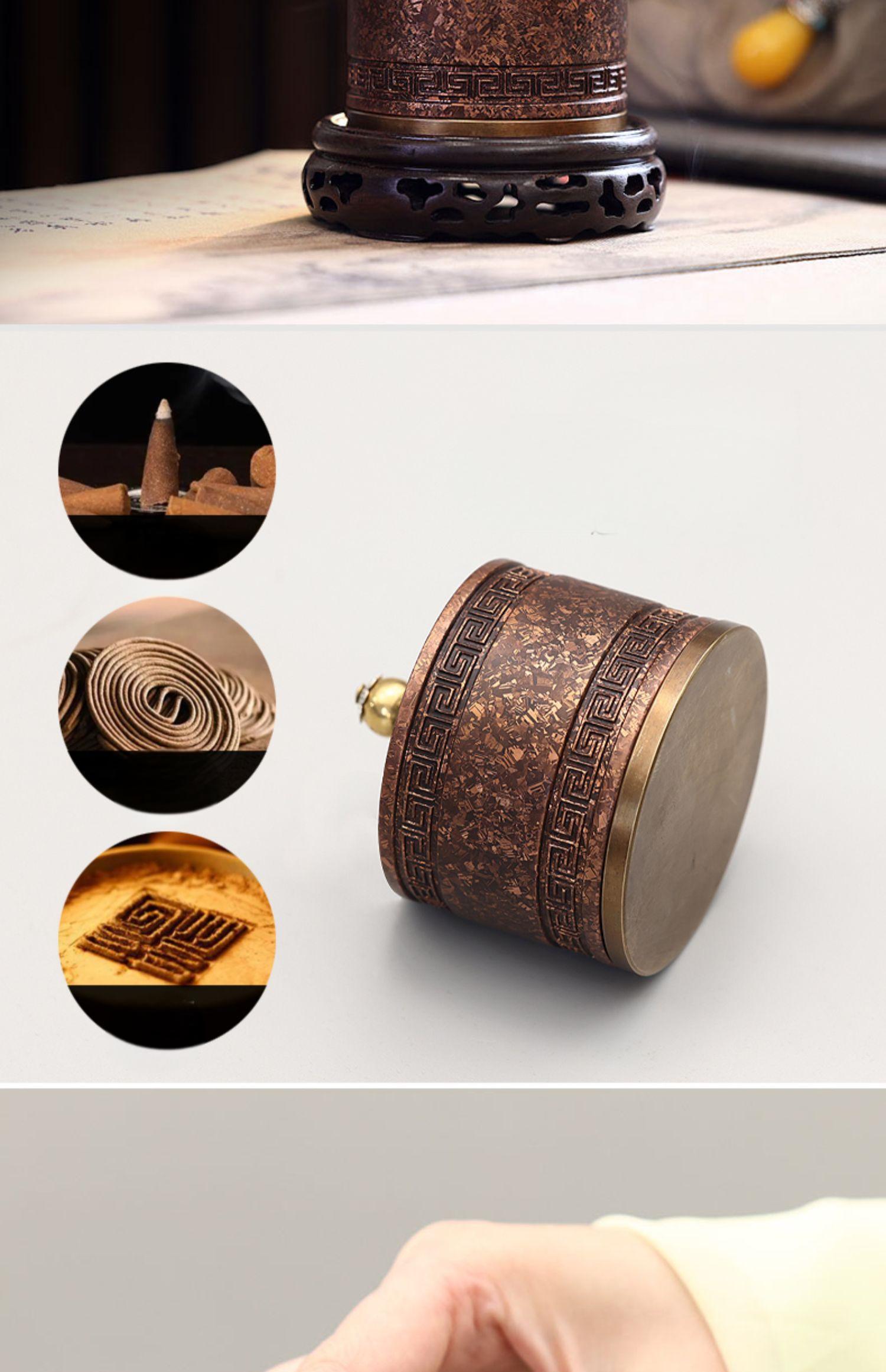 Yunnan Batik Bronze Incense Burner