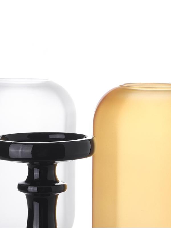 Oriental Amber Glass Tealight Holder Lamp