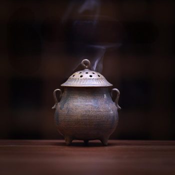 Handmade Song-Style Lacquered Ceramic Incense Burner