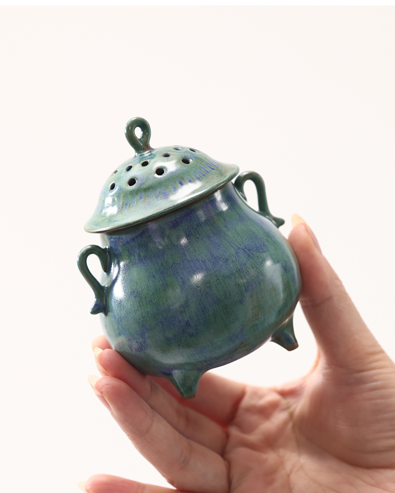 Handmade Song-Style Lacquered Ceramic Incense Burner