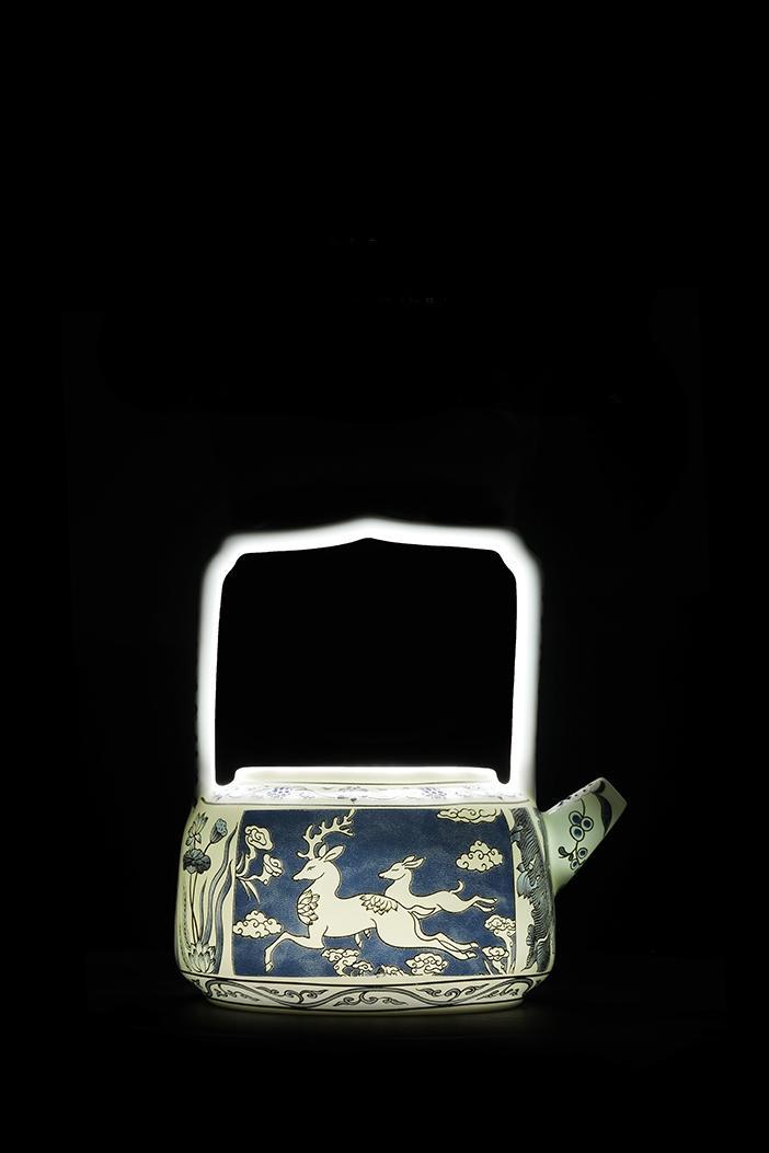 Deer-Patterned Blue White Porcelain Tea Set with Gift Box_008 | Heazz Deer-Patterned Blue White Porcelain Tea Set with Gift Box_-main