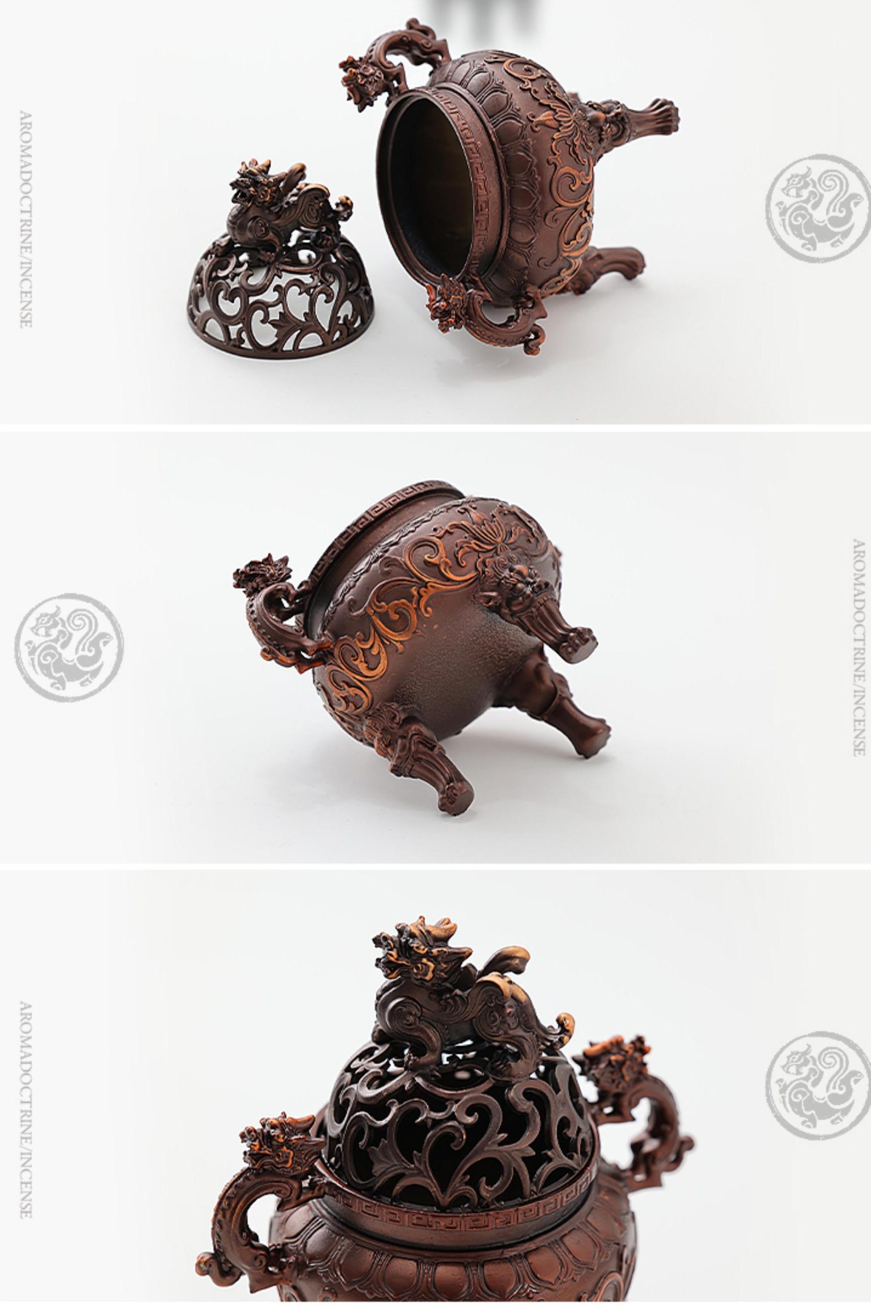 Ming Dynasty Xuande Incense Burner with Lid