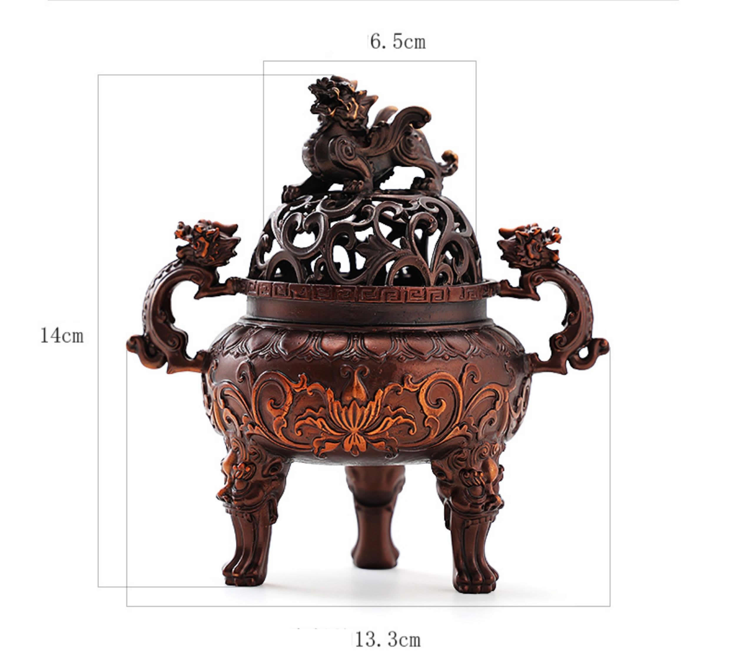 Ming Dynasty Xuande Incense Burner with Lid