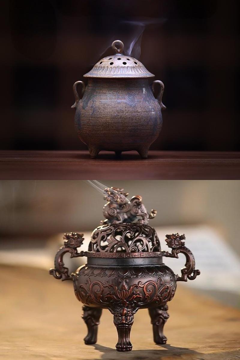 incense burner with handle