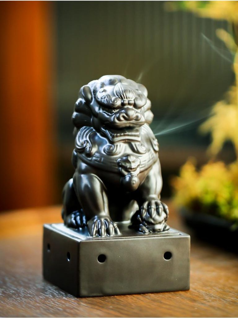 Chinese Guardian Lion Incense Holder