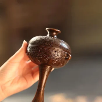Han Dynasty-Inspired Copper Incense Burner Museum Replica