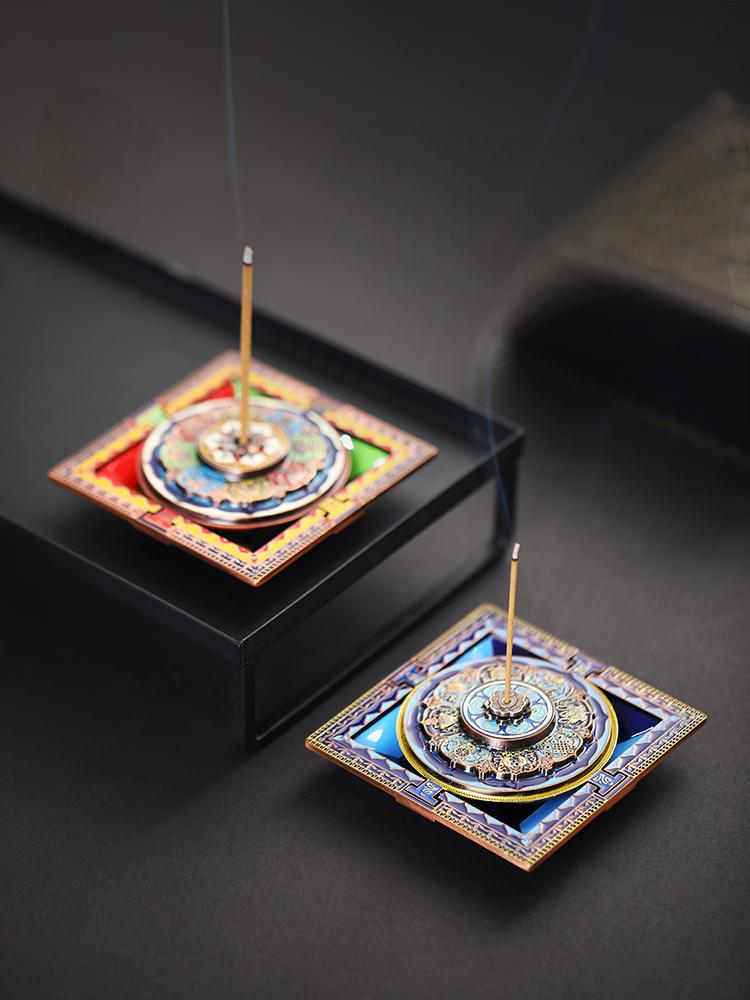 Mandala-designed Tibetan Incense Burner