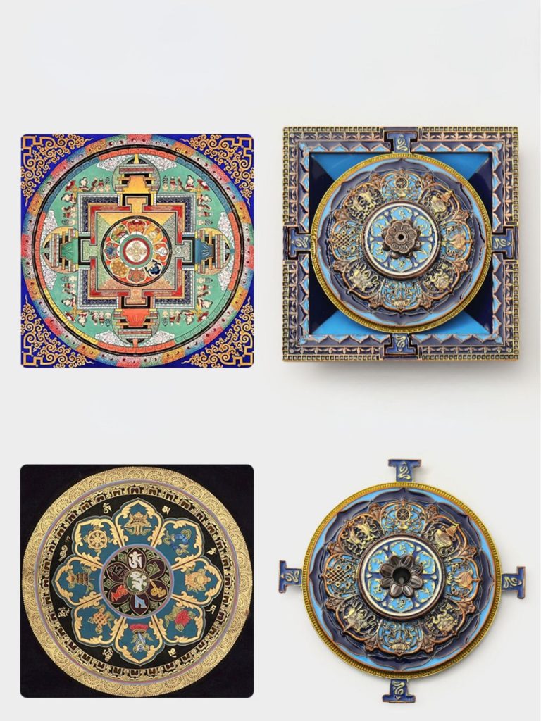 Mandala-designed Tibetan Incense Burner