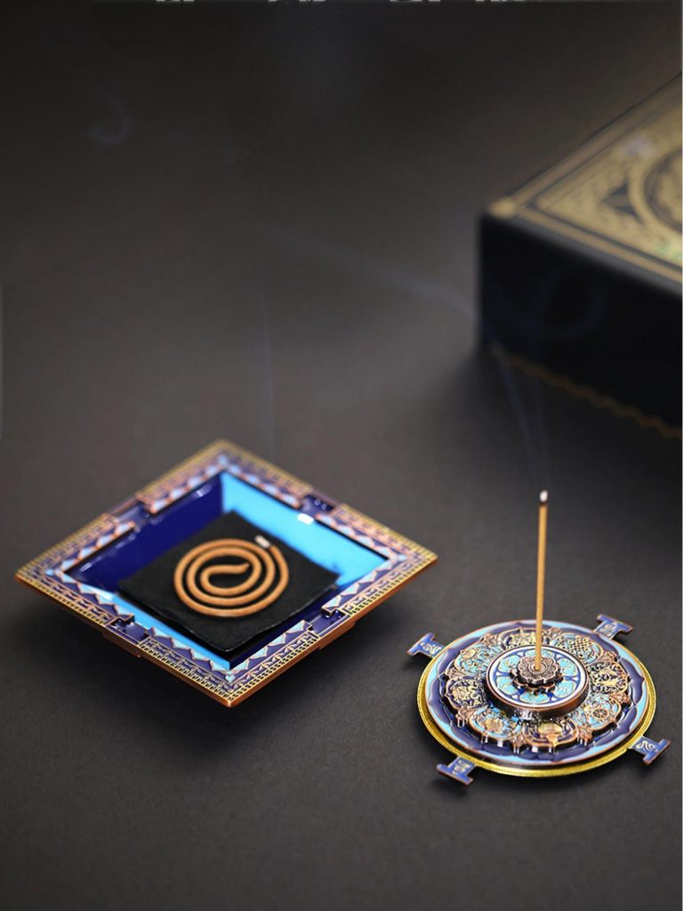 Mandala-designed Tibetan Incense Burner