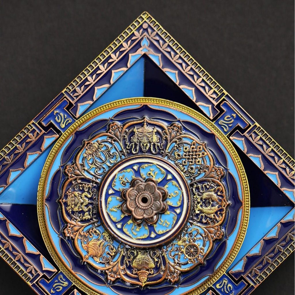 Mandala-designed Tibetan Incense Burner