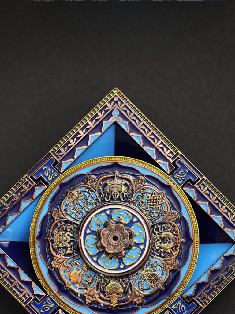 Mandala-designed Tibetan Incense Burner
