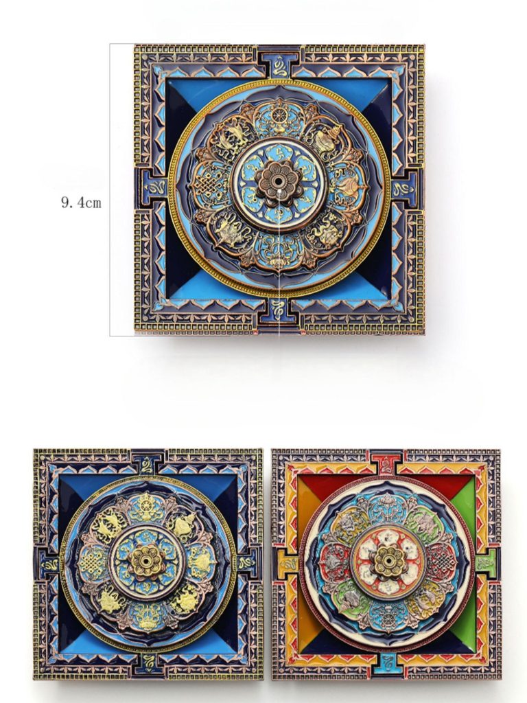 Mandala-designed Tibetan Incense Burner