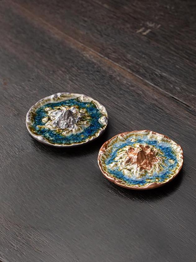 Mountain Landscape Ceramic Stick Incense Holder