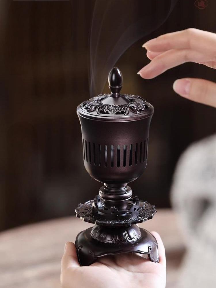 Song Dynasty-Inspired Copper Incense Burner Lantern Antique Replica