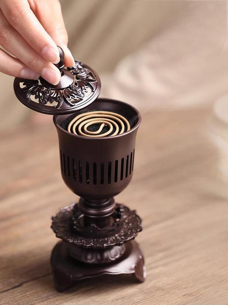 Song Dynasty-Inspired Copper Incense Burner Lantern Antique Replica