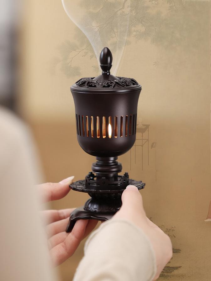 Song Dynasty-Inspired Copper Incense Burner Lantern Antique Replica