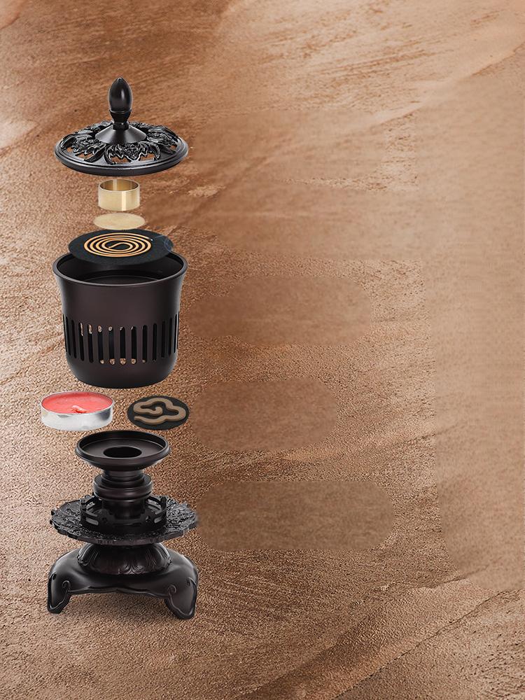 Song Dynasty-Inspired Copper Incense Burner Lantern Antique Replica