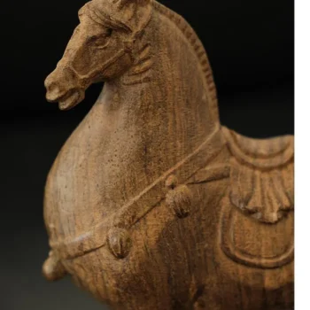 Tang Dynasty-inspired Agarwood Horse Statue