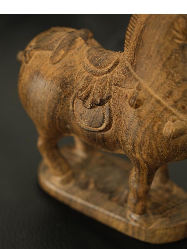 Tang Dynasty-inspired Agarwood Horse Statue