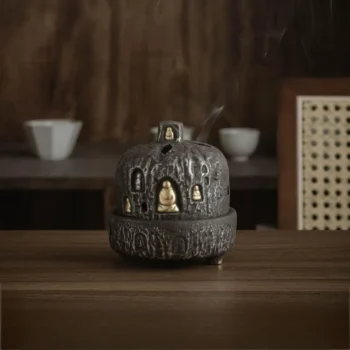 Buddha Cave-Inspired Ceramic Incense Burner Main
